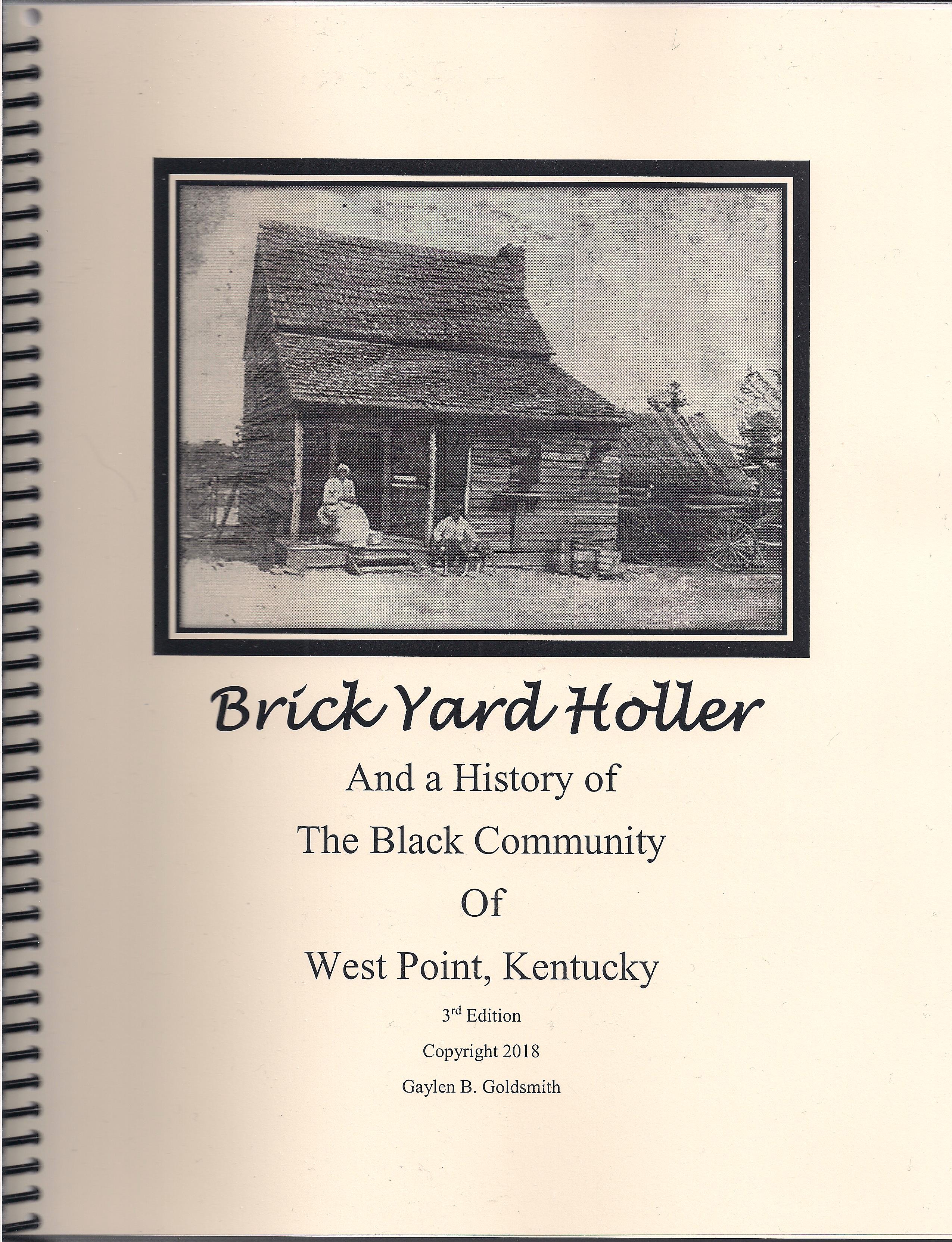 BRICK YARD HOLLER AND A HISTORY OF THE BLACK COMMUNITY AT WEST POINT